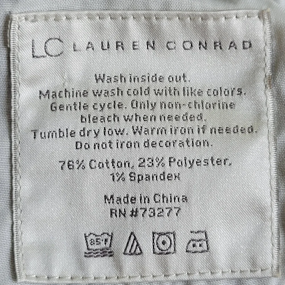 🌟 LC Lauren Conrad Gray Skinny Jeans 👖 Denim Women's Size 4 Stretchy - Picture 8 of 11
